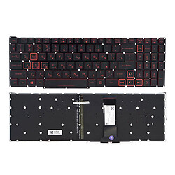 Клавіатура для ноутбука Acer Nitro 5 AN515-54, Чорний