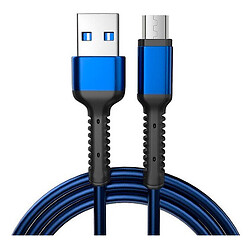 USB кабель Naisu NS-A2, MicroUSB, 1.0 м., Синій