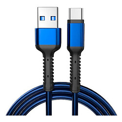 USB кабель Naisu NS-A2, Type-C, 1.0 м., Синій
