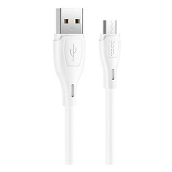 USB кабель Hoco X61, MicroUSB, 1.0 м., Белый