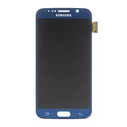 Дисплей (экран) Samsung G920 Galaxy S6, С сенсорным стеклом, Без рамки, Super Amoled, Синий