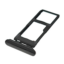 Держатель SIM карты Sony Xperia 5 II, С разъемом на карту памяти, Черный