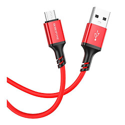 USB кабель Borofone BX83, MicroUSB, 1.0 м., Красный