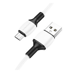 USB кабель Borofone BX84, MicroUSB, 1.0 м., Белый