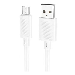 USB кабель Hoco X88, MicroUSB, 1.0 м., Белый