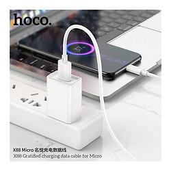 USB кабель Hoco X88, MicroUSB, 1.0 м., Білий - № 3