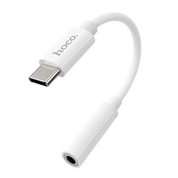 AUX кабель Hoco LS30, Type-C, 0.12 м., Білий