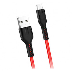 USB кабель Hoco U31, MicroUSB, 1.0 м., Красный