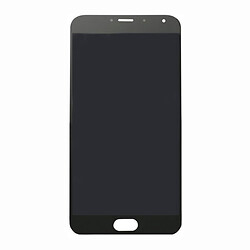 Дисплей (екран) Meizu MX5 / MX5e, З сенсорним склом, Без рамки, Amoled, Чорний