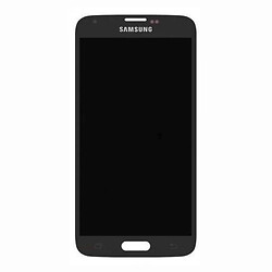 Дисплей (екран) Samsung G900F Galaxy S5 / G900H Galaxy S5, З сенсорним склом, Без рамки, Amoled, Чорний