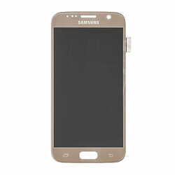 Дисплей (екран) Samsung G930 Galaxy S7, З сенсорним склом, Без рамки, Amoled, Золотий
