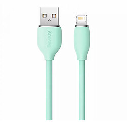 USB кабель Baseus CAGD000106 Jelly Liquid Silica Gel Apple iPhone 15 Plus / iPhone 15 Pro Max / iPhone 15 / iPhone 15 Pro / iPhone SE 2022 / iPhone 14 Pro Max / iPhone 14 Plus / iPhone 14 Pro / iPhone 14 / iPhone 13 Pro, Lightning, 2.0 м., Зеленый