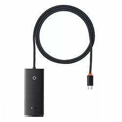 USB Hub Baseus WKQX030401 Lite Series, 1.0 м., Черный