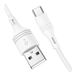 USB кабель Borofone BX43 CoolJoy, Type-C, 1.0 м., Білий