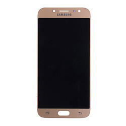 Дисплей (екран) Samsung J720F Galaxy J7, Без рамки, З сенсорним склом, Super Amoled, Золотий