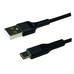 USB кабель Ridea RC-M122 Fila, Type-C, 1.0 м., Черный