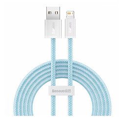 USB кабель Baseus CALD000503 Dynamic Series Apple iPhone SE 2022 / iPhone 14 Pro Max / iPhone 14 Plus / iPhone 14 Pro / iPhone 14 / iPhone 13 Pro / iPhone 13 Mini / iPhone 13 / iPhone 13 Pro Max / iPhone 12 Mini, Lightning, 2.0 м., Синий