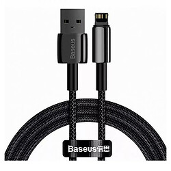 USB кабель Baseus CALWJ-A01 Tungsten Gold Apple iPhone SE 2022 / iPhone 14 Pro Max / iPhone 14 Plus / iPhone 14 Pro / iPhone 14 / iPhone 13 Pro / iPhone 13 Mini / iPhone 13 / iPhone 13 Pro Max / iPhone 12 Mini, Lightning, 2.0 м., Черный