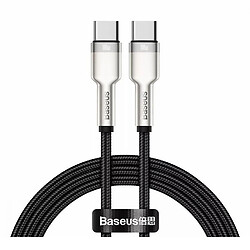 USB кабель Baseus CATJK-C01 Cafule Metal, Type-C, 1.0 м., Чорний