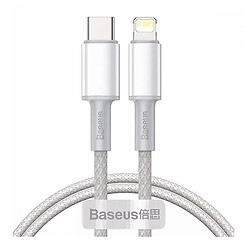 USB кабель Baseus CATLGD-A02 High Density Braided Apple iPhone SE 2022 / iPhone 14 Pro Max / iPhone 14 Plus / iPhone 14 Pro / iPhone 14 / iPhone 13 Pro / iPhone 13 Mini / iPhone 13 / iPhone 13 Pro Max / iPhone 12 Mini, Lightning, 2.0 м., Білий
