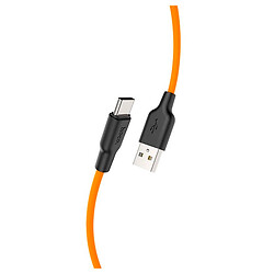 USB кабель Hoco X21 Plus Silicone, Type-C, 1.0 м., Чорний