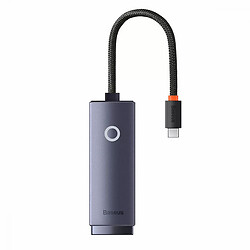 USB Hub Baseus WKQX000113 Lite Series, Type-C, RJ45, Сірий