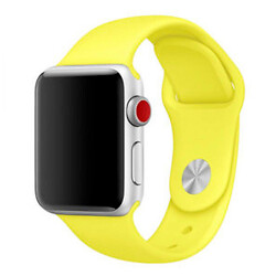 Ремінець Apple Watch 42 / Watch 44, Sport Band, Лимонний, Зелений