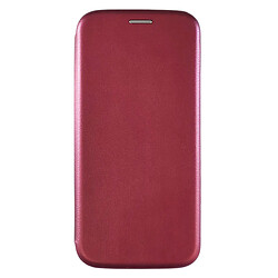 Чехол (книжка) Samsung A035 Galaxy A03, Premium Leather, Marsala, Бордовый