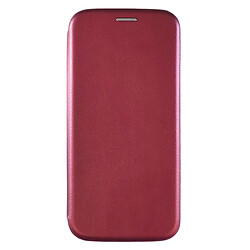 Чохол (книжка) Samsung A035 Galaxy A03, Premium Leather, Marsala, Бордовий