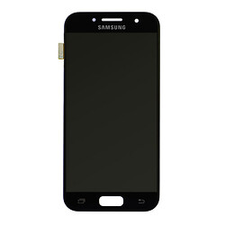 Дисплей (екран) Samsung A320 Galaxy A3 Duos, З сенсорним склом, Без рамки, Super Amoled, Чорний