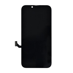Дисплей (екран) Apple iPhone 14, High quality, З рамкою, З сенсорним склом, Чорний