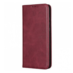 Чехол (книжка) OPPO Realme C30 / Realme C30s, Leather Case Fold, Темно-Красный, Красный