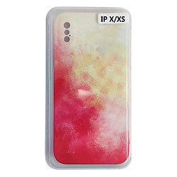 Чехол (накладка) Apple iPhone X / iPhone XS, Silicone Water Print, Желтый