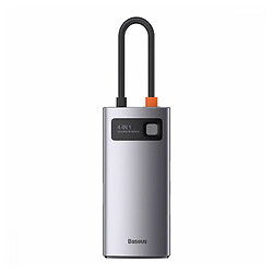 USB Hub Baseus CAHUB-CY0G Metal Gleam, Type-C, Серый