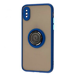 Чохол (накладка) Apple iPhone X / iPhone XS, Goospery Ring Case, Темно синій, Синій