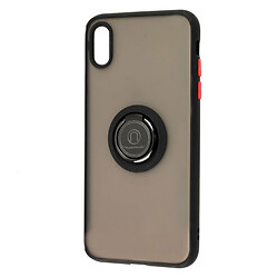 Чехол (накладка) Apple iPhone XS Max, Goospery Ring Case, Черный С Красным, Черный