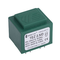 Трансформатор TEZ2.5/D/24-24V (TEZ2.5/D230/24-24V)