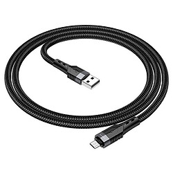 USB кабель Borofone BU35, MicroUSB, 1.2 м., Чорний