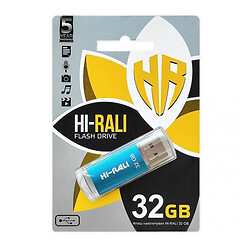 USB Flash Hi-Rali Rocket, 32 Гб., Синій