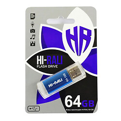 USB Flash Hi-Rali Rocket, 64 Гб., Синій