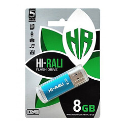 USB Flash Hi-Rali Rocket, 8 Гб., Синій
