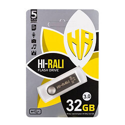 USB Flash Hi-Rali Shuttle, 32 Гб., Срібний
