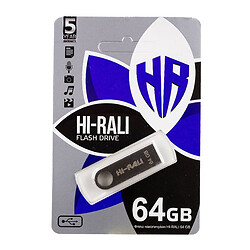 USB Flash Hi-Rali Shuttle, 64 Гб., Чорний