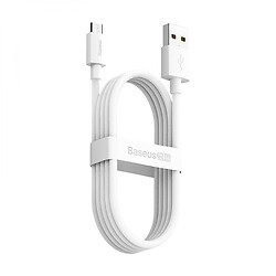 USB кабель Baseus TZCAMZJ-02, MicroUSB, 1.5 м., Белый