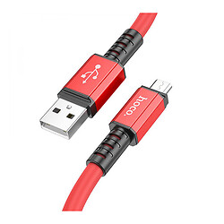 USB кабель Hoco X85, MicroUSB, 1.0 м., Червоний