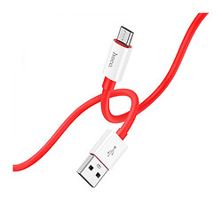 USB кабель Hoco X87, MicroUSB, 1.0 м., Червоний