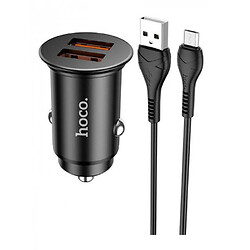 АЗП Hoco NZ1, MicroUSB, З кабелем, Чорний