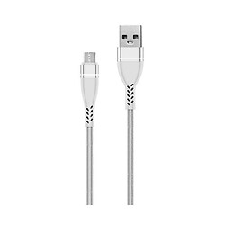 USB кабель WALKER C580, MicroUSB, 1.0 м., Білий