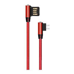 USB кабель WALKER C770, MicroUSB, 1.0 м., Червоний