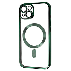 Чохол (накладка) Apple iPhone 14, FIBRA Chrome, MagSafe, Зелений